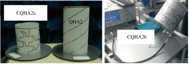 Figure 3. Manufactured wire-supported CQHAs derived from QHA1 using as shaping function variouscombinations of sine functions (CQHA1a, CQHA1b, CQHA1c and CQHA1d) and prefractal (Von Koch)proﬁle combined with a sine function (CQHA1e).