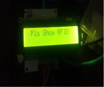 Fig 5.3: LCD display 