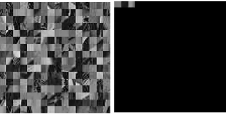 Fig. 7. Sample subimage generated from sequences of the logistic map where (a):