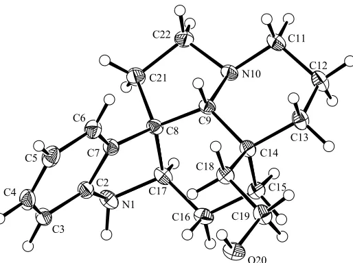 Figure   2-­‐3.   ORTEP   derived   from   the   single-­‐crystal   X-­‐ray   analysis   of   