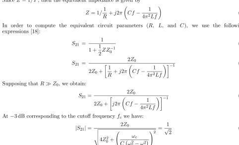 Figure 4. Equivalent circuit of DGS.