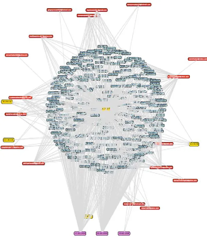 Figure 5: Cluster of 310 domain names registered within three days Source: Symantec