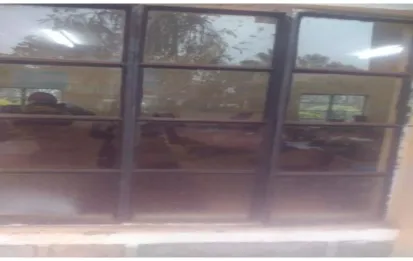 Figure 4.2: An Example of a Classroom Window with Grills 