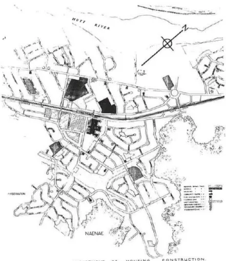 Figure 8:  Plischke’s plan for Naenae 1944  Source:  Schrader, 1996, p. 70 