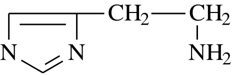 Figure 1. Chemical structure of histamine. 