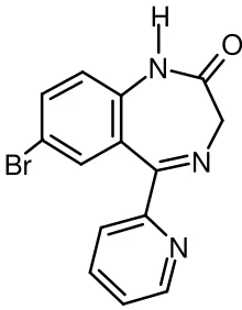 Figure 1. The structure of Bromazepam 