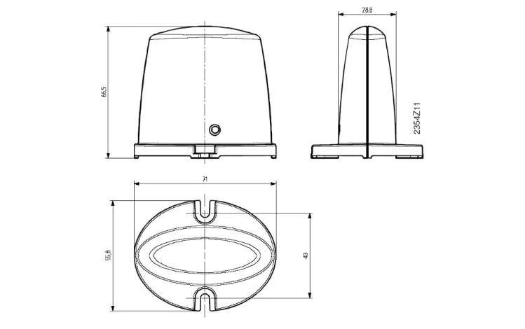 Figure 15  AVS71 radio module drilling holes. 