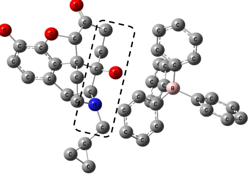 Figure 3. The full optimized structure of Naltrexone 
