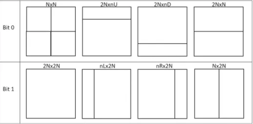 Fig. 1 Coding block structure and payload bits representation