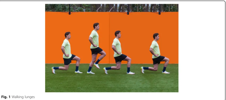 Fig. 2 Triplings followed by drop lunges
