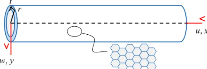 Figure 3 Schematic model of a single-walled carbon nanotube