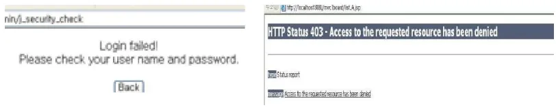 Figure 5. Login Error Page 