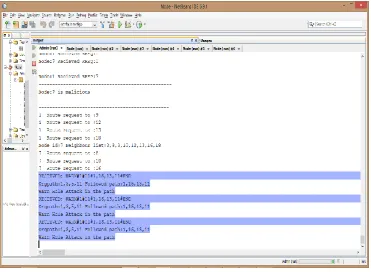 Fig 9: Configuring Node 16 and Node 13 as Malicious nodes.   