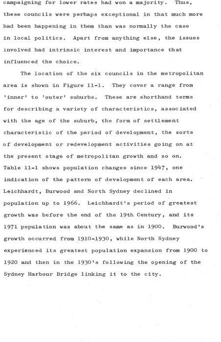Table 11-1 shows population changes since 19^+7 > one 