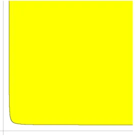 Figure 6.1 shows a more of the yellow region in Figure 3.1. In this section we will prove a result which is equivalent to the statement that the horizontal asymptote of the boundary curve is the line y = 2