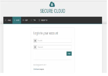 Fig : Login Page  