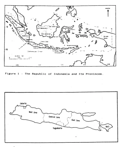 Figure 2 : Java-Bali and Its Six Provinces.
