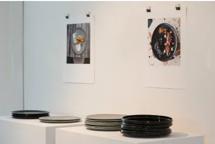 Fig. 9, Kelly Austin, Monster and Mocan Plates (2014). Wheel-thrown stoneware, approximately 31 cm x 31 cm x 3 cm each.