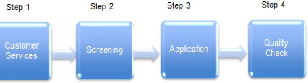 Figure 8: The grant process at Service Points 