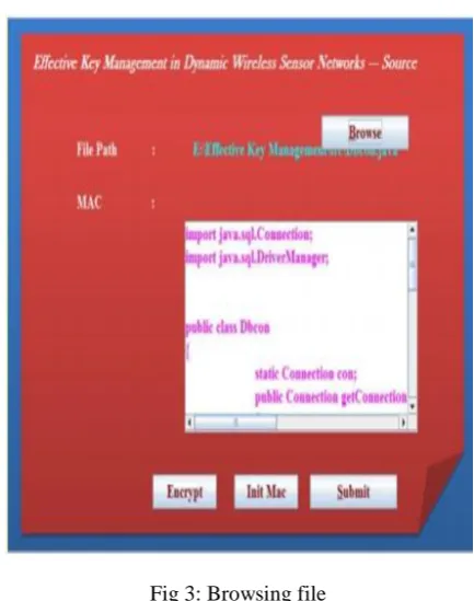 Fig 3: Browsing file  This figure is the initial screen which would 
