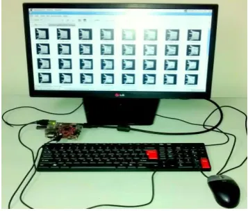 Fig.4. Beagleboard-xM setup for iris recognition system 