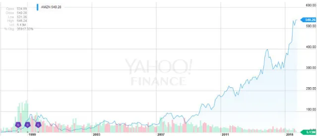 Figure 3.5.1. Amazon's history performance 