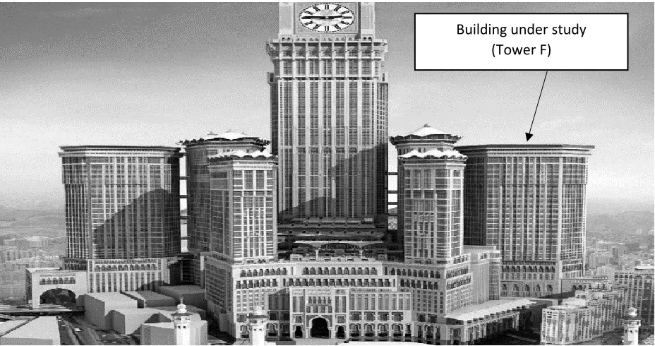 Fig. 2- 2: Layout for the project site (Source: Wikipedia: https://en.wikipedia.org/wiki/Abraj_Al_Bait)