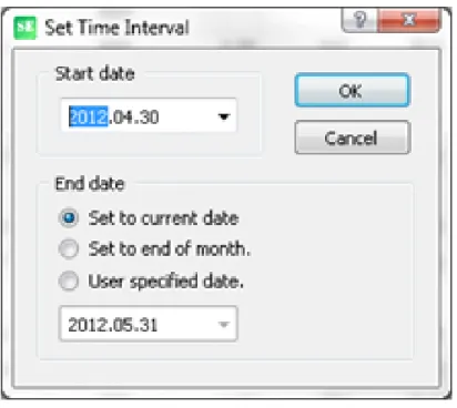 Figure 4.6: Set time interval.