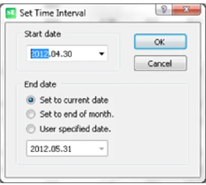 Figure 4.6: Set time interval.
