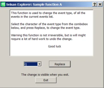 Figure 4.12: These event types are available ”E”,”P”,”V”,”Q” and blank, here the ”Q”
