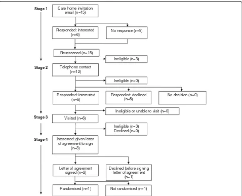 Fig. 2 Consort diagram: care home recruitment flow chart for ‘targeted’ recruitment via the ENRICH network