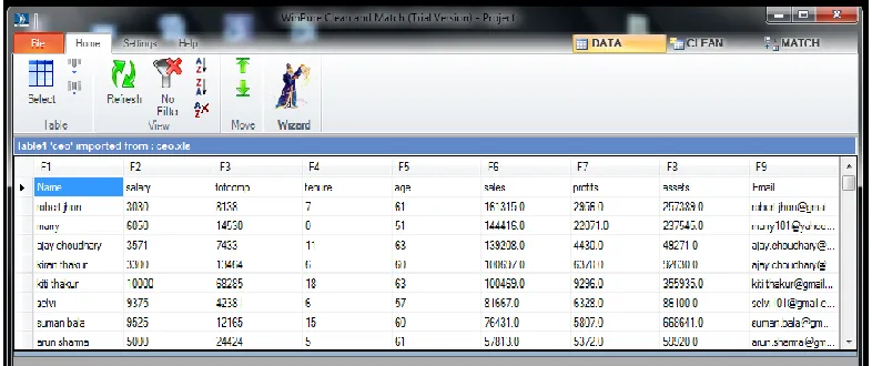 Table IV represent the three excel  files ,cleaned using data cleaning tools , Student file contain 20 records .This file is cleaned using “MS Excel Data cleaner”