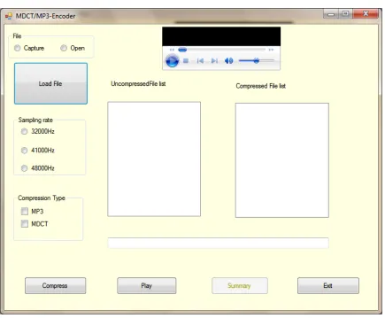 Figure 4.1: The MDCT project Front panel. 