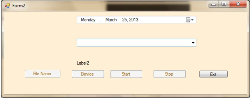 Figure 4.2: The recording interface 