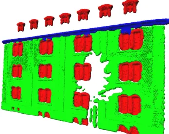 Fig. 2. Result obtained with our algorithm. Note that two windows in the second column have been restored