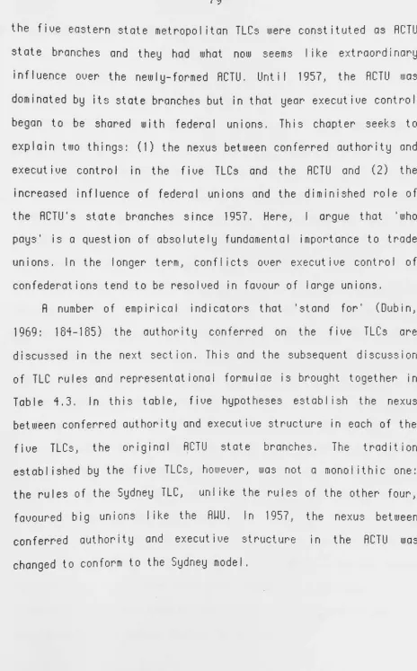 Table "1.3. In this table, fiue hypotheses establish the nexus 