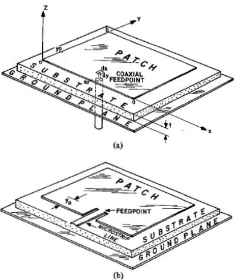 Fig. 1 The structure of microstrip antenna. 