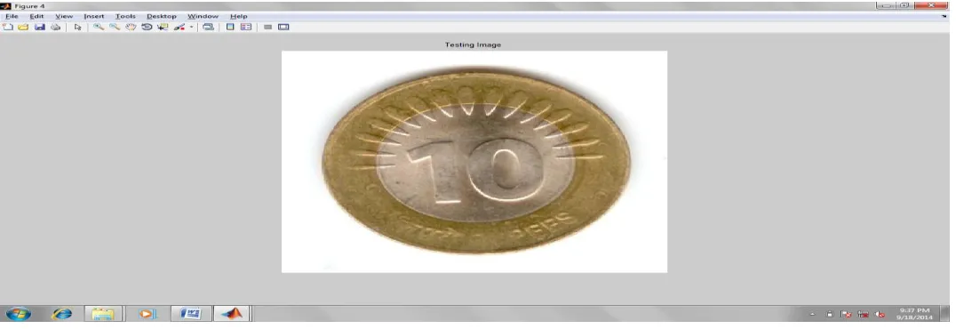Fig. 3  the input coin image is loaded. 
