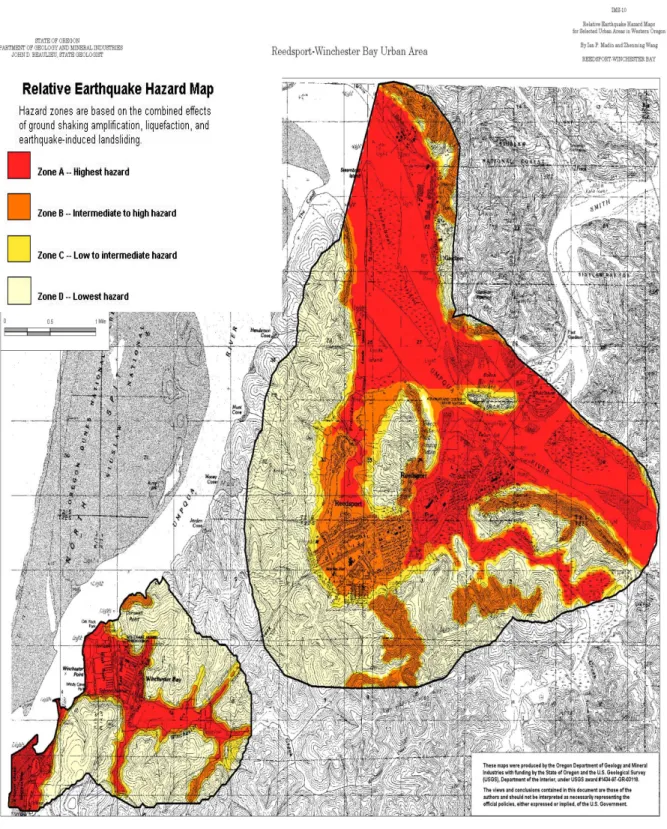Figure 4: Relative Earthquake Hazard Map