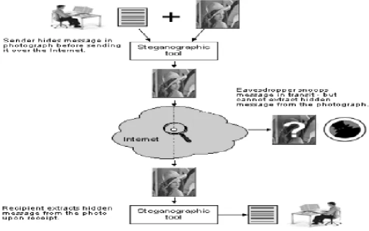 Figure 5 Steganography on the Internet  
