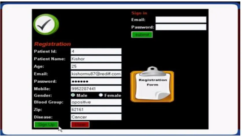 Figure 4 – UI for registration of four data providers  