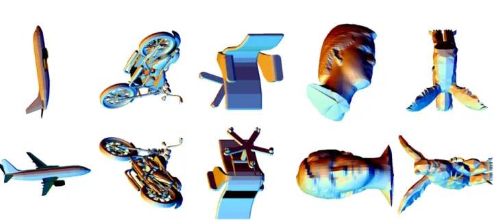 Figure 1: The first two best views selected using our algorithm.