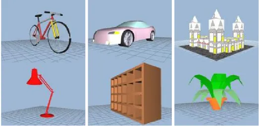 Fig. 9. Examples of Princeton Shape Benchmark 3D models.