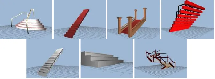 Fig. 11. Example of Princeton Shape Benchmark class: staircase.