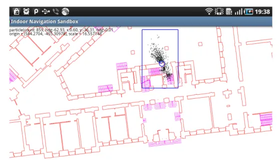 Figure 5.4: Pedestrian Navigation Prototype screen 5.3.1.2 User Controls