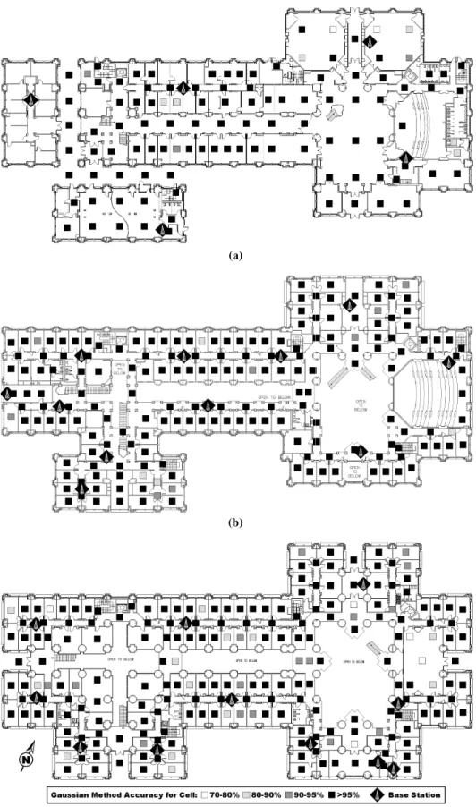 Figure 2: Map showing robustness of the Gaussian localization algorithm in Duncan Hall