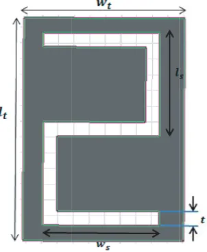 Figure 1. The EBG unit cell.