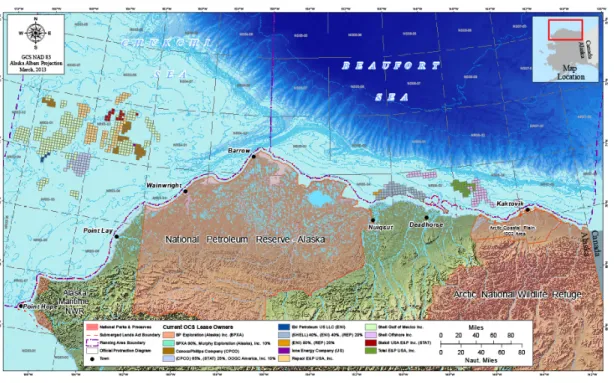 Figure 9. Current Arctic Alaska OCS lease blocks by owners. Shell Gulf of Mexico, Inc