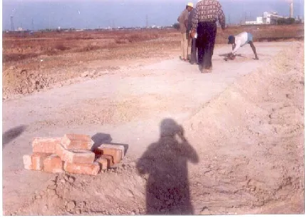 Fig 3.Soil  flyash mixing with a disc harrow 