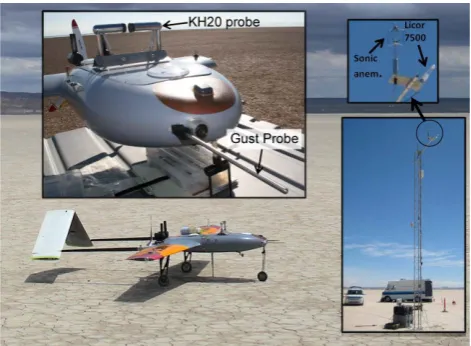 Fig. 1. Image of the manta UAV on Roger’s lake bed in prepara-tion for afternoon take off on the 27th May 2010